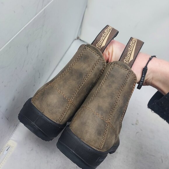 Blundstone WOMENS Chelsea Rustic Brown Boot - Picture 7 of 8